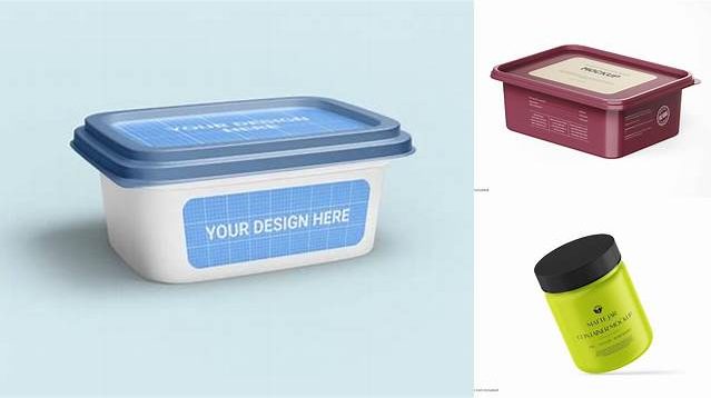 8687+ Matte Plastic Container PSD Mockup High-End Layered Mockup Free