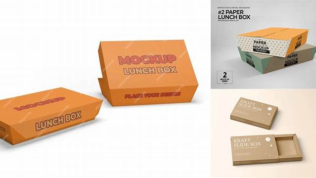 8688+ Kraft Lunch Box PSD Mockup High-Resolution PSD Download