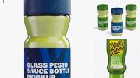 869+ Plastic Tottle Bottle with Pesto Sauce PSD Mockup Download Customizable PSD