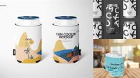 8694+ Can Cooler Mockup Free Photoshop Resource Free