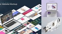 8694+ Computer Website Mockup Customizable PSD Templates