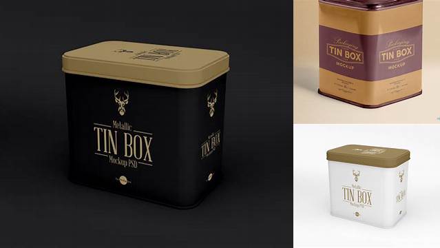 8699+ Metallic Box PSD Mockup Premium Quality PSD Freebie