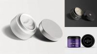 8700+ Cosmetic Jar with Lid PSD Mockup High-Quality Design Free PSD