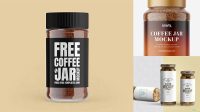 8709+ Glossy Coffee Jar PSD Mockup Editable Photoshop Free Mockup