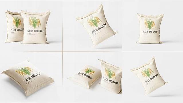 8709+ Rice Sack Mockup Best for Showcase