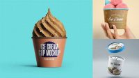 871+ Ice Cream Cup PSD Mockup Professional Quality Freebie PSD File