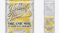 8713+ Plastic Bag with Organic Soil PSD Mockup 32 qt Creative Design PSD Free Download