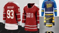 8717+ Hockey Jersey Mockup Free Easy Editable