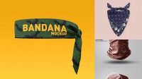 8720+ Bandana Mockup Psd Free Creative Layered Design File