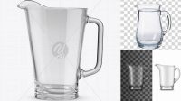 8720+ Empty Glass Pitcher PSD Mockup Elegant PSD Mockup