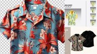 8720+ Hawaiian Shirt Mockup Free PSD Free Download