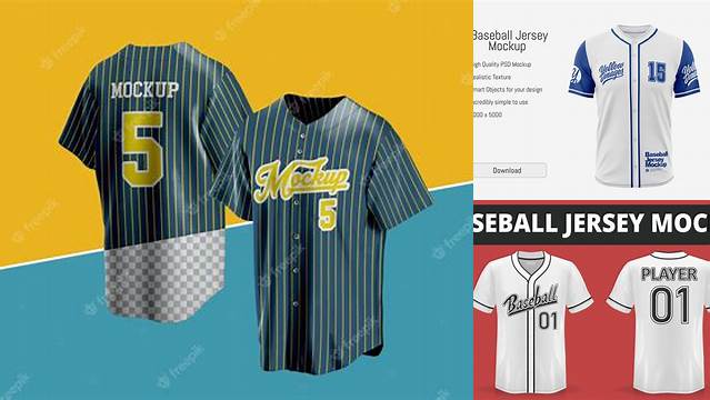 8720+ Mockup Jersey Baseball PSD Download