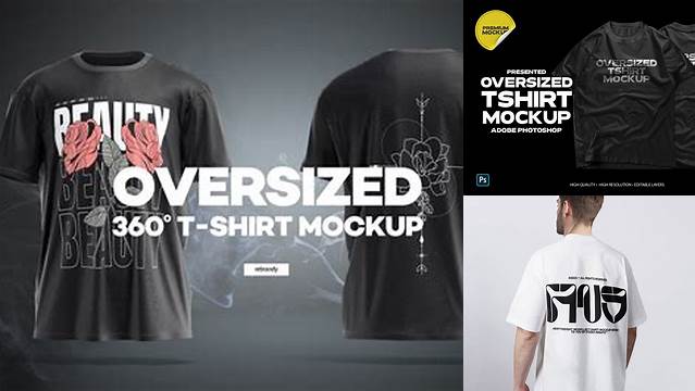 8724+ Oversized T-shirt Mockup Best for Showcase