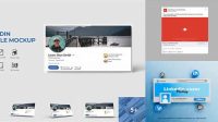 8725+ Linkedin Mockup Free High-End Creative PSD Template