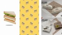 8729+ Sandwich Wrapping Paper Mockup Digital Download