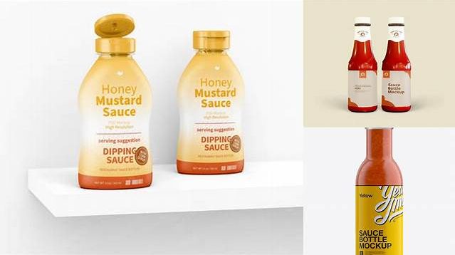 873+ Mustard Sauce Bottle PSD Mockup Download Free Editable PSD Template