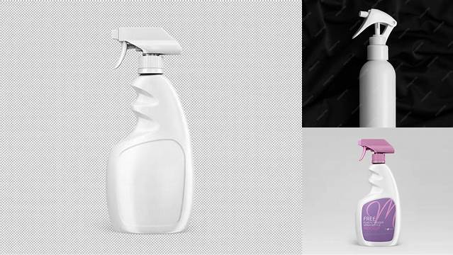 8730+ Cosmetic Bottle with Plastic Trigger Sprayer PSD Mockup Mockup PSD Free Download