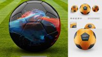 8737+ Australian Football Ball PSD Mockup High-End Layered Mockup Free