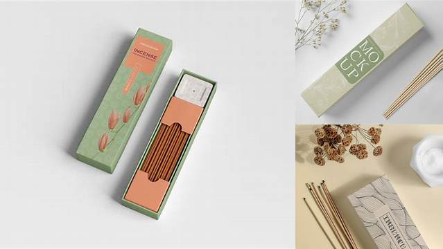 8738+ Incense Sticks Box Mockup Premium Quality Freebie