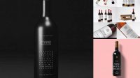 8748+ Wine Bottle Mockup Graphicburger Photoshop Resource Free