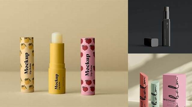 875+ Glossy Lip Balm PSD Mockup Exclusive PSD Design Freebie