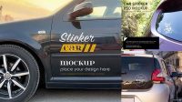 8751+ Car Sticker Mockup Download Premium PSD Resource