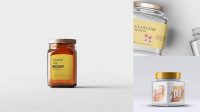 8758+ Square Jar Mockup Elegant PSD Mockup