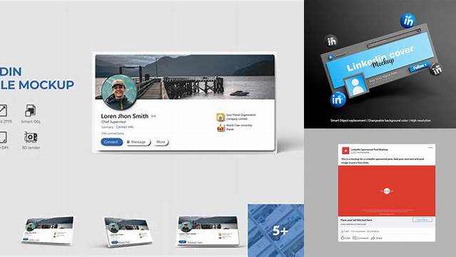 8769+ Linkedin Mockup Psd Free Professional PSD Mockup