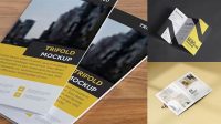 8769+ Two Glossy Brochures PSD Mockup Versatile PSD Mockup File