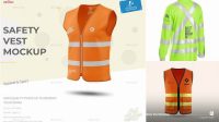 877+ Safety Vest Mockup Psd Free Editable PSD File