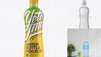 8778+ 500ml Clear PET Bottle With Sport Cap PSD Mockup Smart Layer Mockup Free