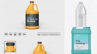 878+ Glossy Plastic Jug PSD Mockup Smart Editable Design Mockup