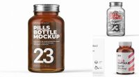 8780+ Clear Glass Bottle With Pills PSD Mockup Creative Free PSD Graphic Design