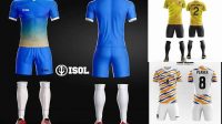 8783+ Mockup Kaos Futsal Smart Object PSD