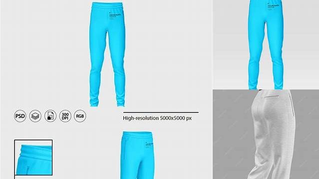 8796+ Soccer Pants PSD Mockup Back View Creative Layered Design File