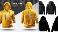 8803+ Hoodie Mockup Front And Back Easy Editable