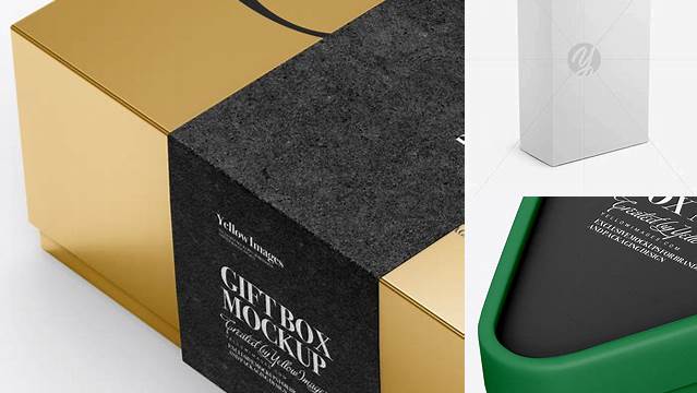 8812+ Matte Box with Label PSD Mockup High-Angle Shot Download Premium PSD Resource