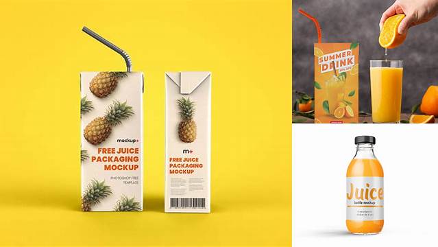 8813+ Juice Packaging Mockup Free PSD Download