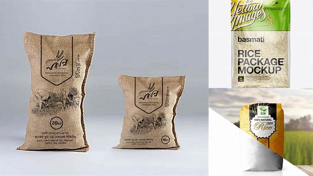 8816+ Rice Bag Mockup Psd Free Download PSD Download