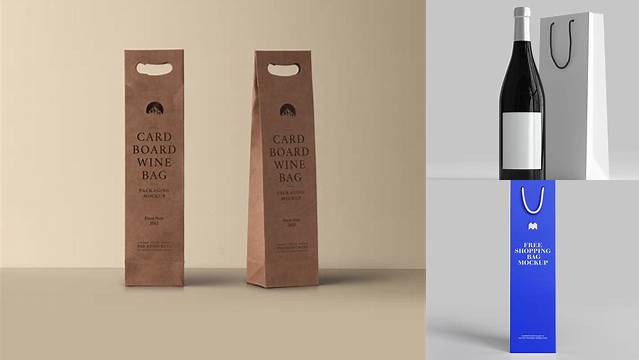 8817+ Wine Bag Mockup Free Include TIFF