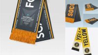 8828+ Football Scarf Mockup Free Free PSD