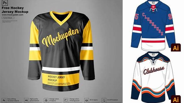 8828+ Free Hockey Jersey Template Psd Creative Photoshop Resources