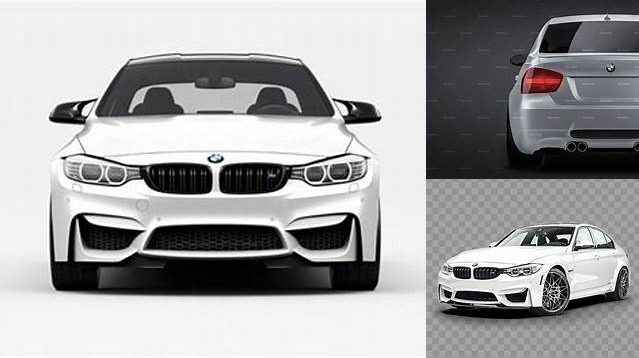 883+ BMW M3 PSD Mockup Back View Premium Freebie for Designers