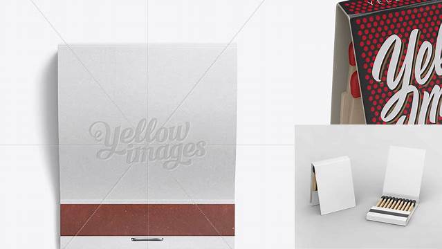 883+ Carton Matchbook PSD Mockup Top View High-End Creative PSD Template