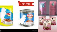 8838+ Cat Food Mockup Customizable Design Files