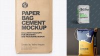 8840+ Free Cement Bag Mockup Smart Layer PSD