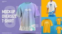 8843+ Oversize T Shirt Mockup Psd Free Best for Showcase