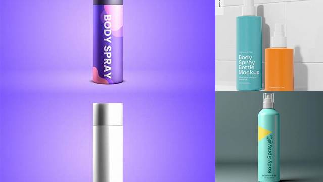 8848+ Body Spray Bottle PSD Mockup Premium Free Graphic Resource