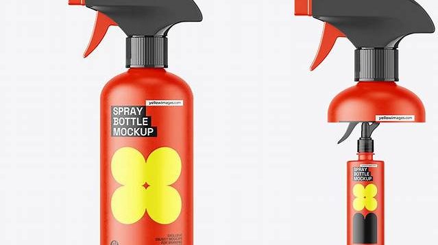 8849+ Matte Trigger Spray Bottle PSD Mockup Exclusive Free Photoshop Mockup