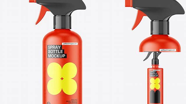 8849+ Matte Trigger Spray Bottle PSD Mockup Exclusive Free Photoshop Mockup